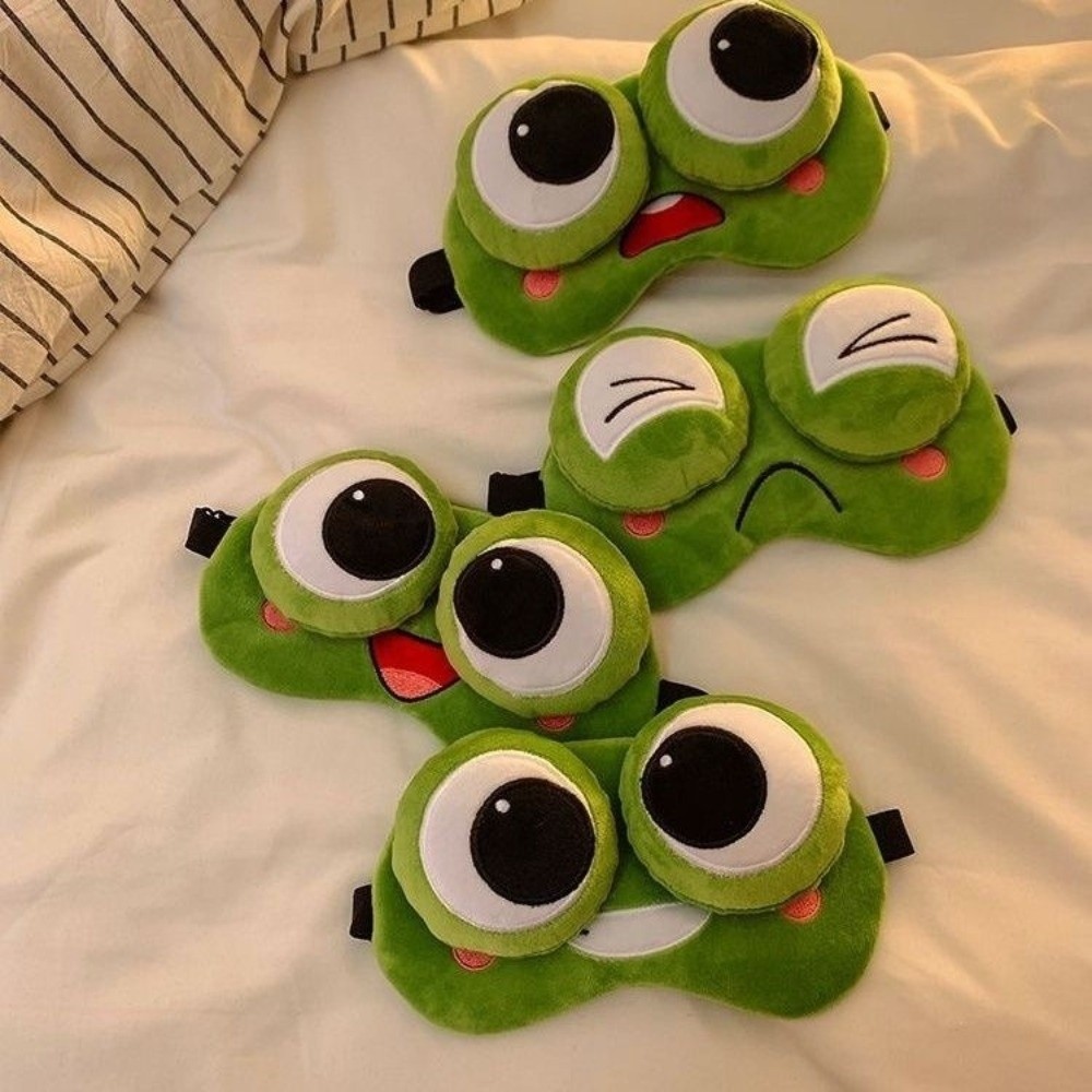 Lovely Cartoon Frog Sleep Eye  - đánh giá và giá 3D Printing Mask
