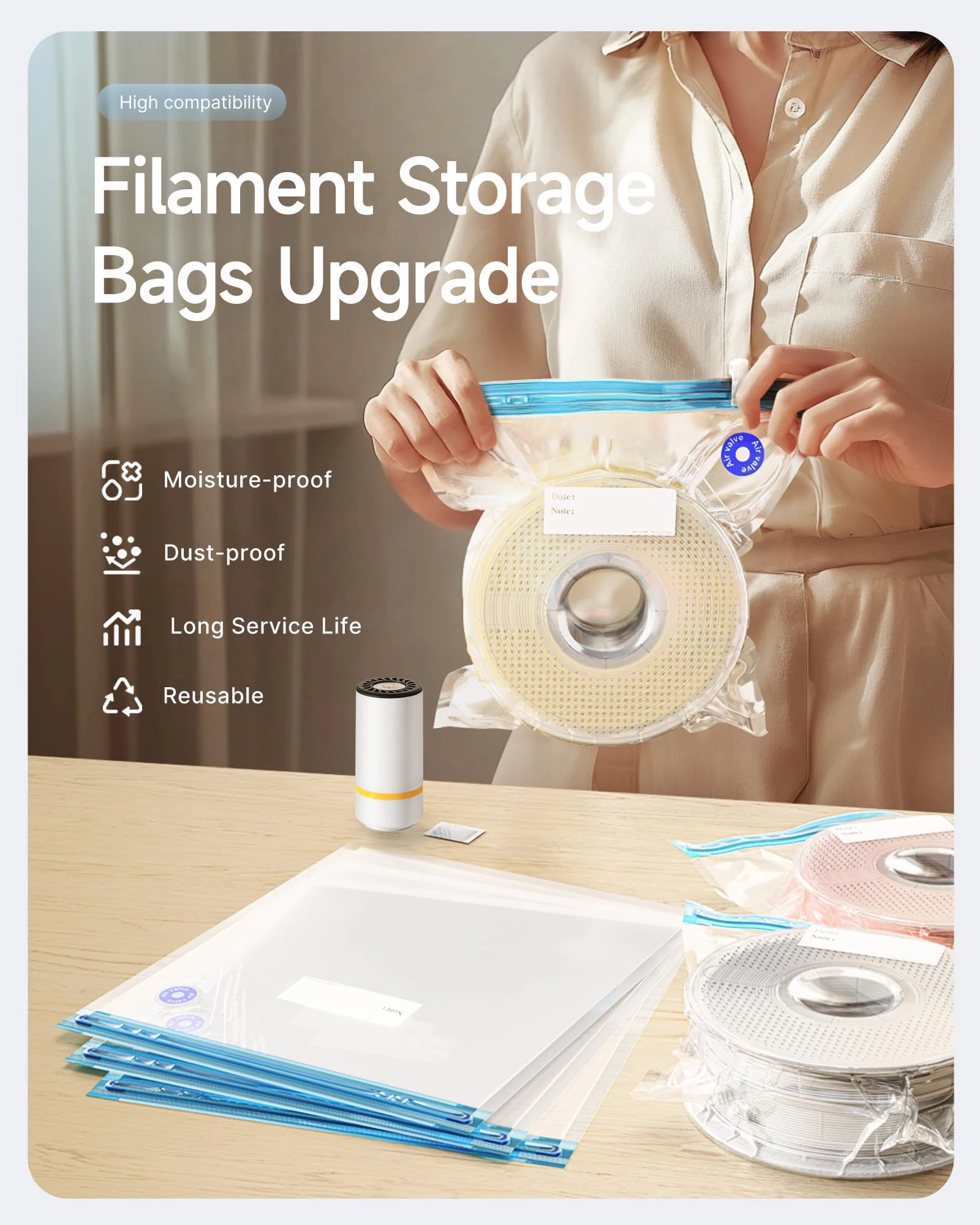 3D Printer Filament Vacuum Bag - đánh giá và giá 3D Printing Industry